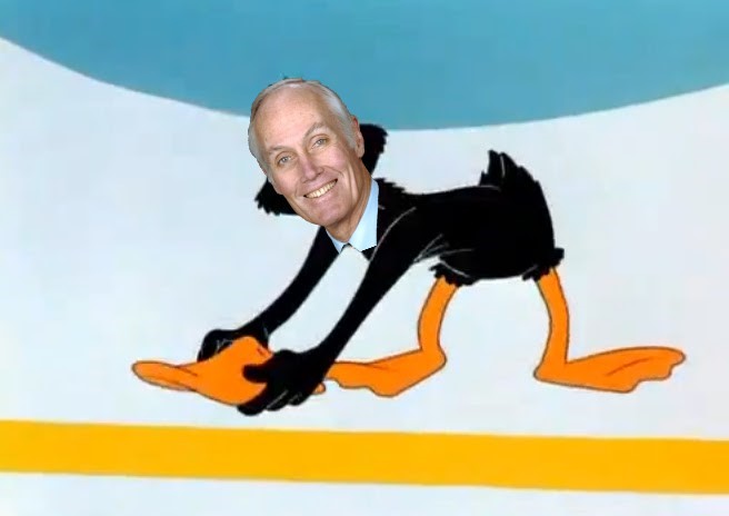 Gorton as daffy duck