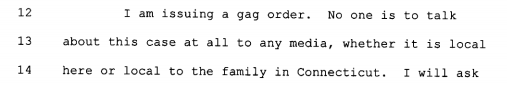 Johnston gag order