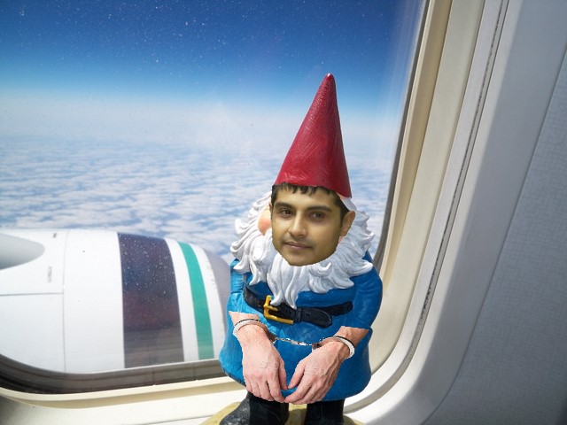 Marty as Travelocity gnome