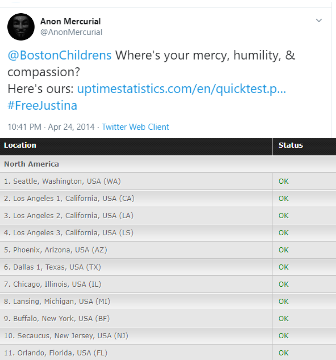 anonmercurial and uptime combo