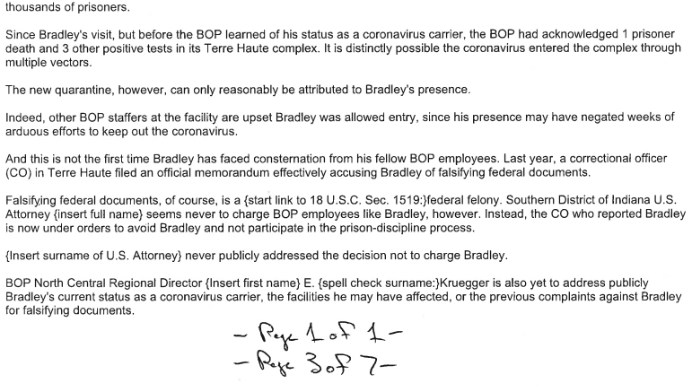 second snapshot from Brown v. FBOP